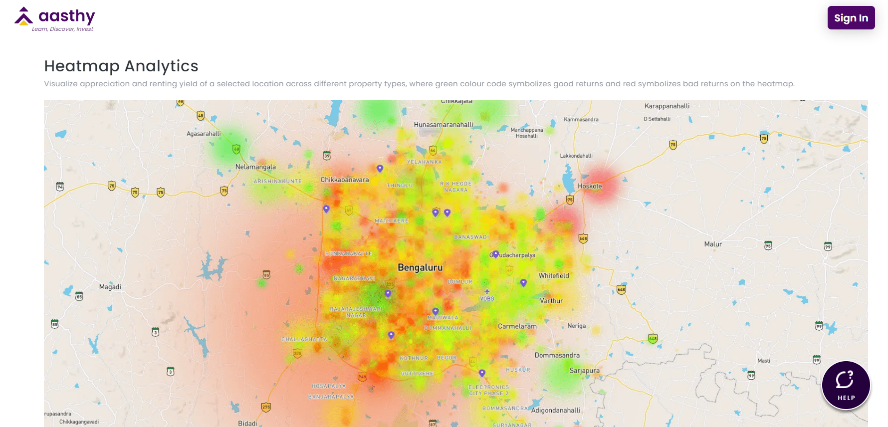 real estate heat map