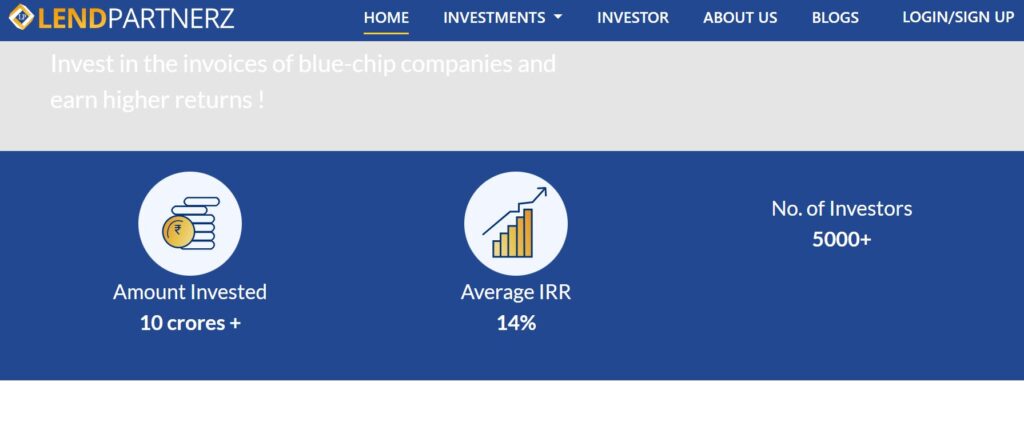 Lend Partnerz Review - Invoice discounting 15% IRR - Random Dimes
