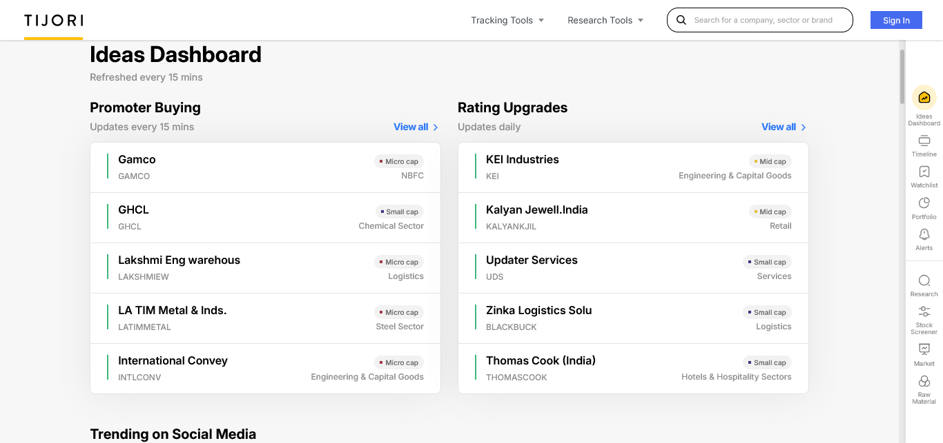 tijori finance