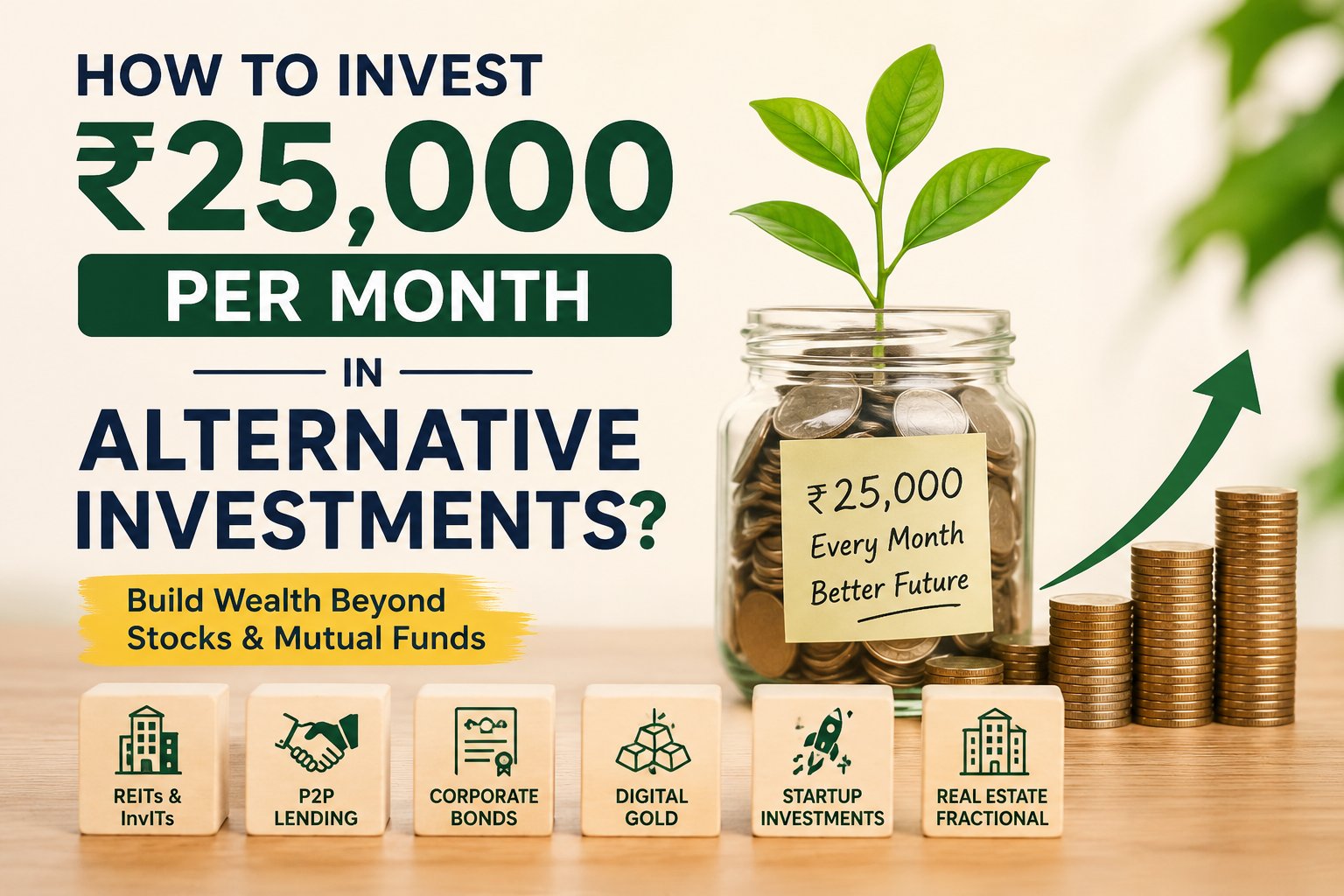 How to invest ₹25,000 per month in alternative investments