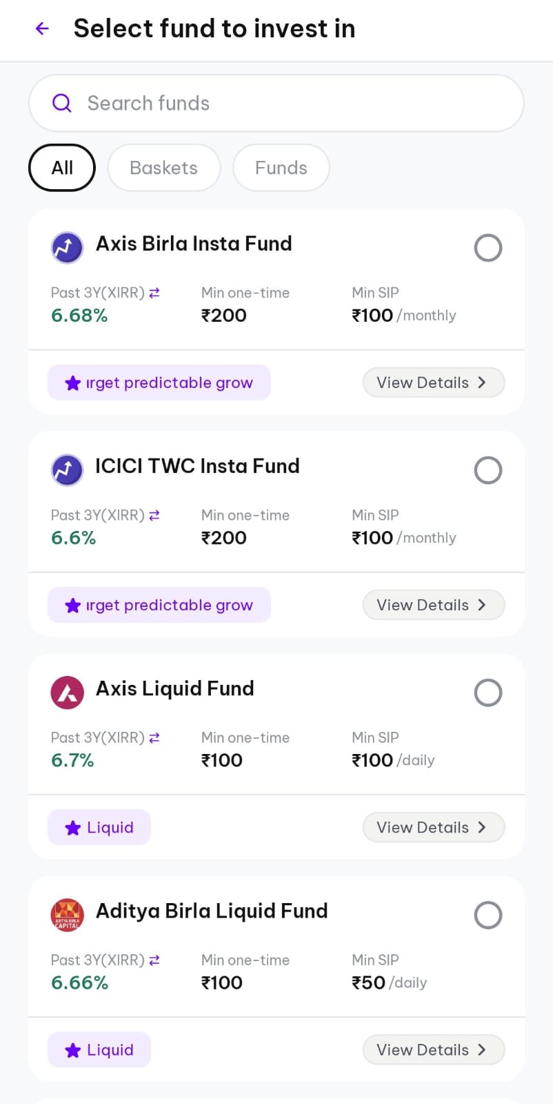 Bachatt Insta Funds