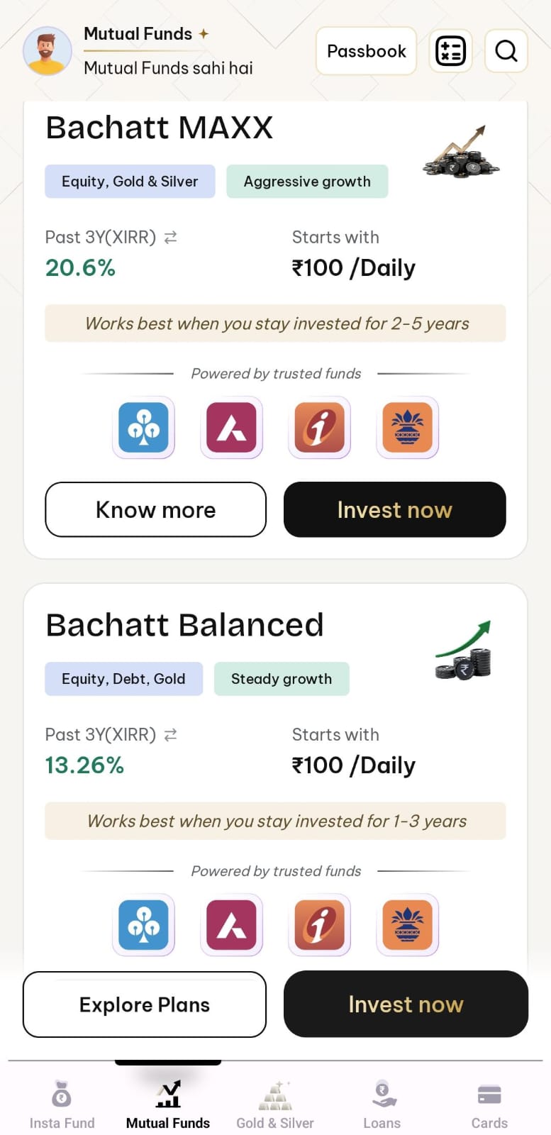 Bachatt Mutual Funds
